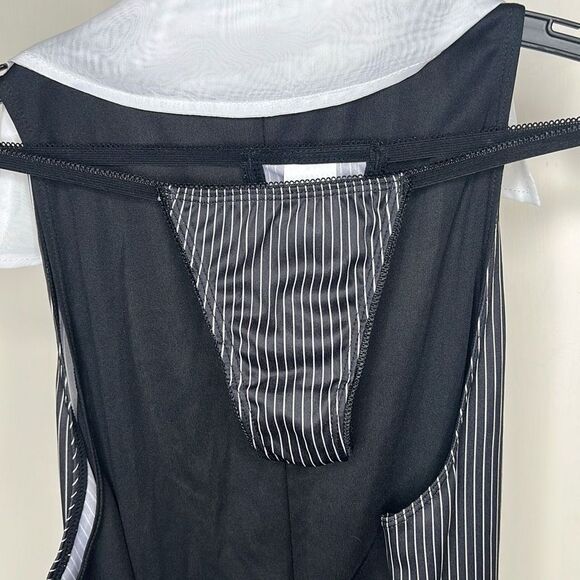 Dreamgirl Working Late Role Play Pinstripes Bustier Set One Size - Picture 5 of 7